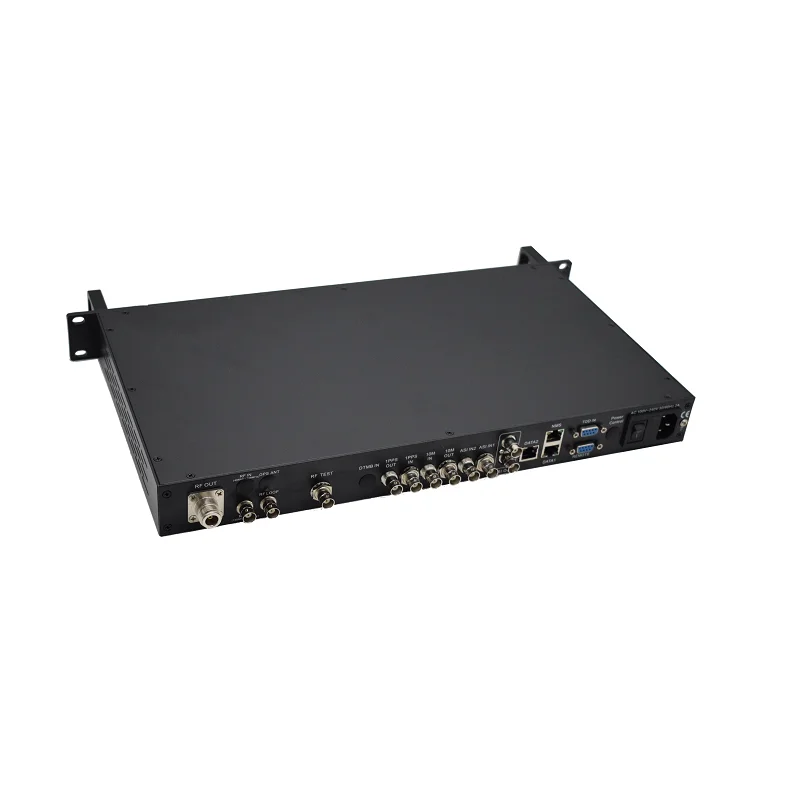 MOD6510 Carrier Broadcasting Grade ASI/IP to RF ISDB-TB Modulator with DPD for Transmitter Connection Supports SFN/MFN