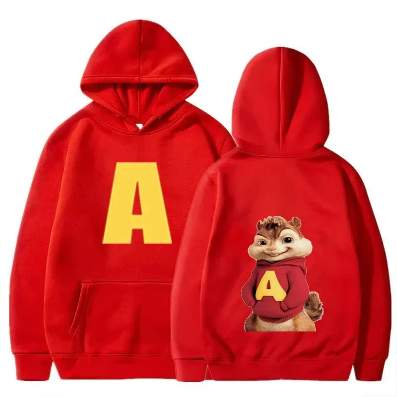Sudadera con Capucha Estampada de Animales de Dibujos Animados, Multicolor, Manga Larga, Unisex, Holgada, Informal, Estilo Urbano, Sudaderas, Tops