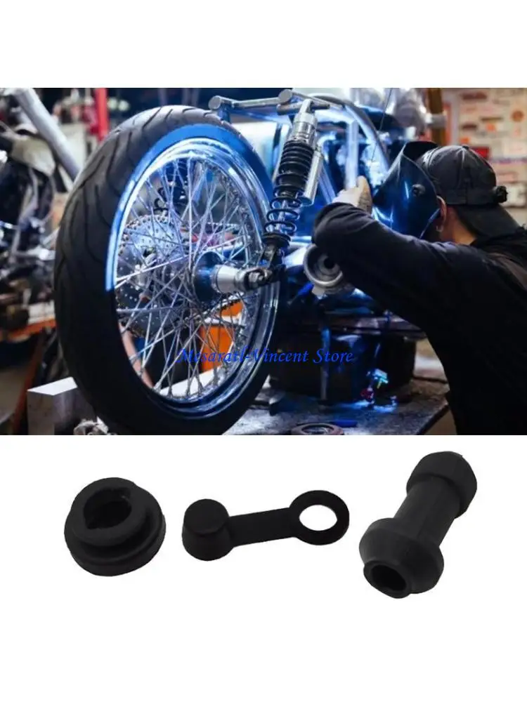 A70F Brake Caliper Cover Guard Protections Cap Brake Upper and Lower Pump Caliper Shock Absorbers Sleeve Motorbike