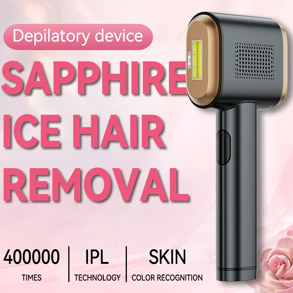 

2024 Household Use IPL Laser Hair Removal Sapphire Ice Cooling IPL Hair Removal Painless Automatic Flashes Heavy Hair Bikini