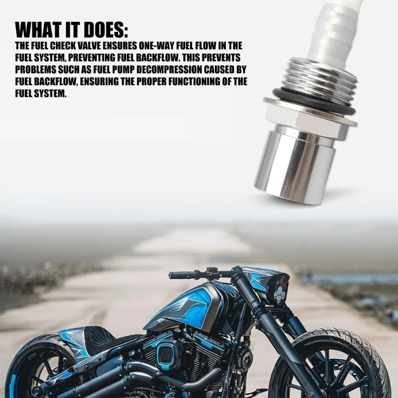 Precisions Fit Check Valves Component for Specific Motorcycle Years Offering Easy Installation and Sealing