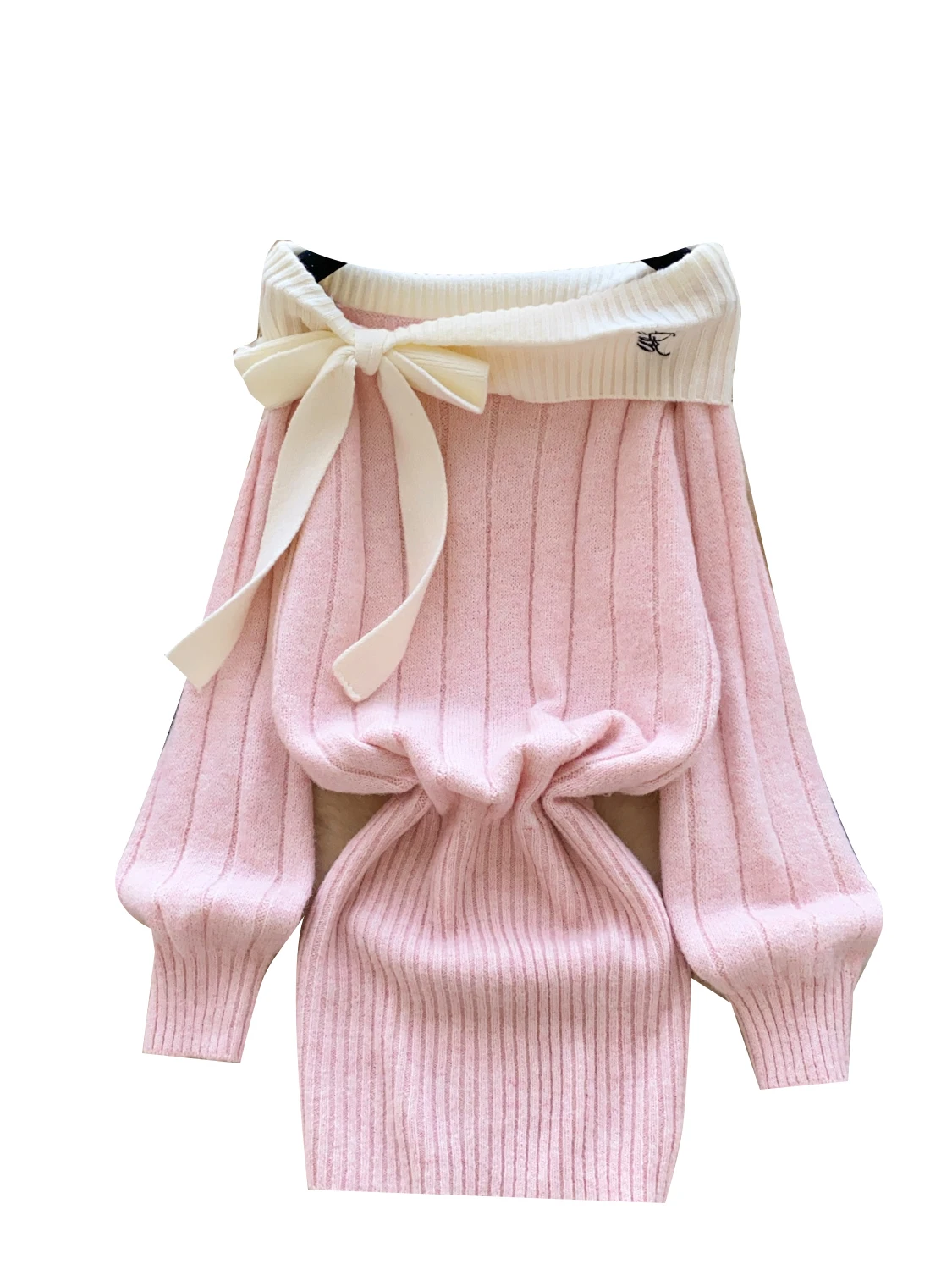 الحلو لطيف Sle طويل Sve محبوك الدكتور المرأة عالية الخصر Bodycon سترة الدكتور Ci تخفيف ألف خط صورة ظلية