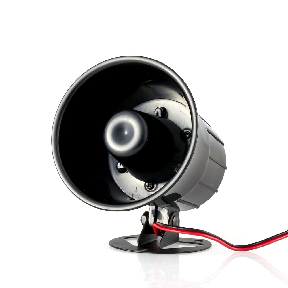 Security DC 12V Outdoor Alarm Siren Wire Loud Alarm Horn 110Db Exterior Sirena Alarma Speaker For Alarm System 15W
