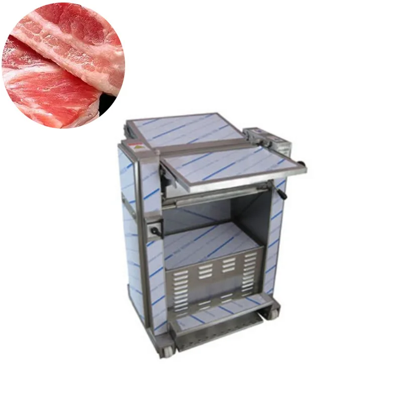Fresh pork skin separator, large-scale mechanized pork peeling machine manufacturer, slaughterhouse automatic peeling equipment