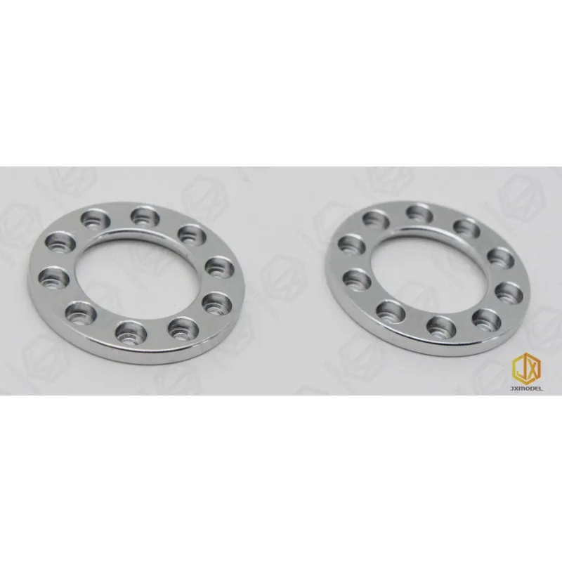 1 Pair Silver Metal Wheel Hub Retainer for 1/14 Tamiya RC Truck Scania BENZ VOLVO MAN Diy Parts