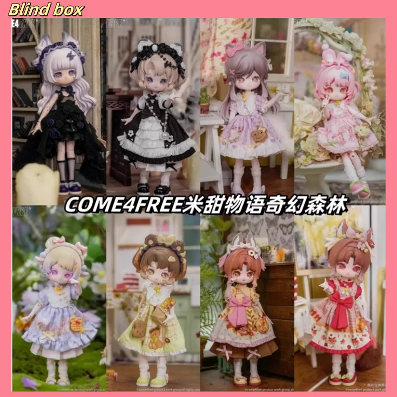 Original Come4free Minty Fantasy Forest  Bjd Blind Box 12poinr 1/12 Bjd Movable Doll Animal Action Figurine Model Toys Gifts