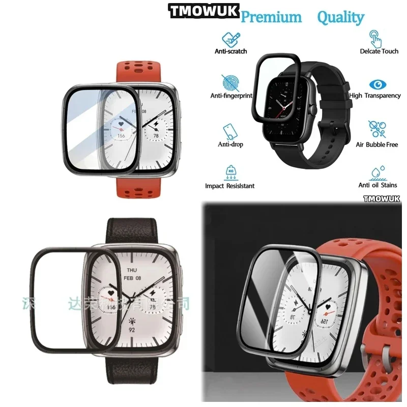 

For Amazfit Active 2 Square Anti-Scratch Screen Protector, HD Soft Film For Smartwatch