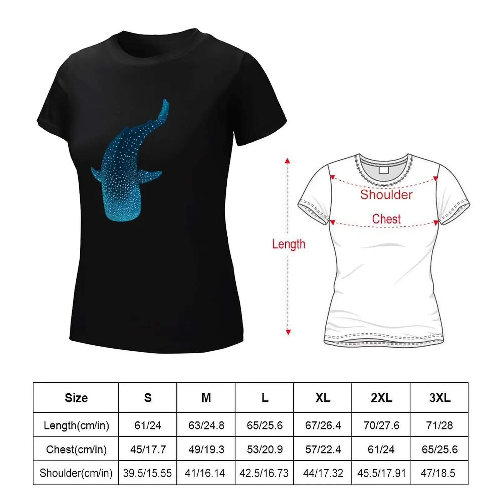 Whale Shark Marine Life T-shirt plus size tops animal print shirt for girls korean fashion oversized t shirts for Women