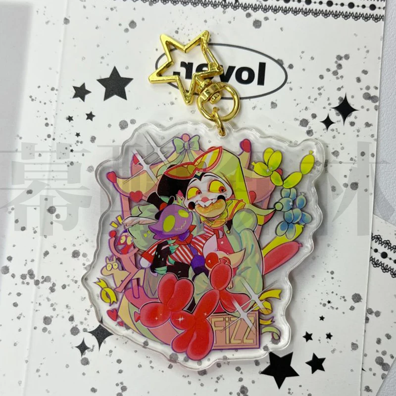 バックパック装飾用アクリル漫画キーホルダー、超邪悪なキャラクター、ギフトコレクション