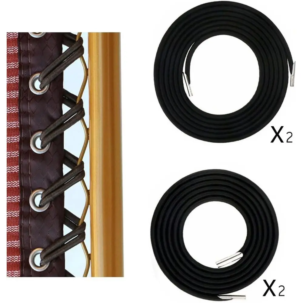 Replacement Elastic Cords for Zero Gravity Chairs - 4 Pack Repair Kit for Outdoor Recliners and Bungee Chairs
