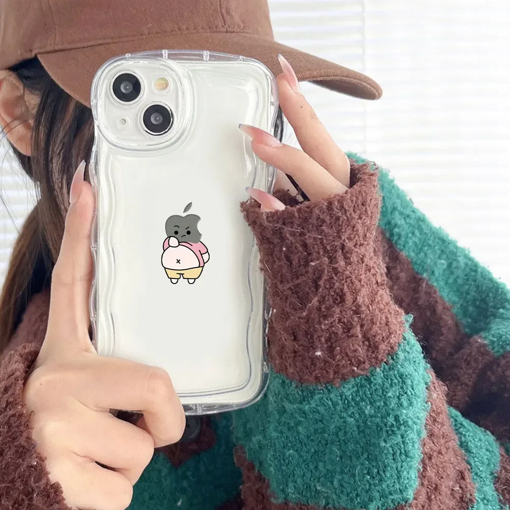 Funny Matchstick Men Clear Phone Case for Iphone 15 13 12 11 Pro Max 13 Mini XS Max Xr Se2 7 8 14 Plus Transparent Fundas Covers