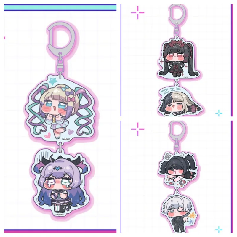NEEDY STREAMER OVERLOAD Anime KeyChain ‌KAngel Nechika-sama Men Key Chain for Women Cartoon Cosplay Acrylic Keyring Pendant Gift