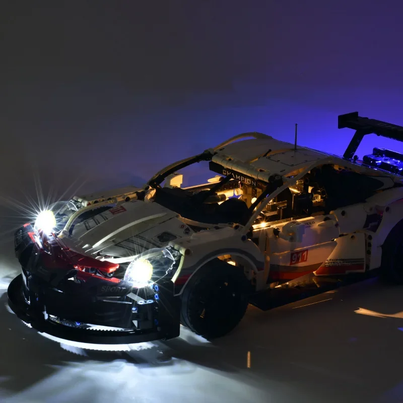 No Bricks Led Light Kit For Porsche 911 RSR 42096