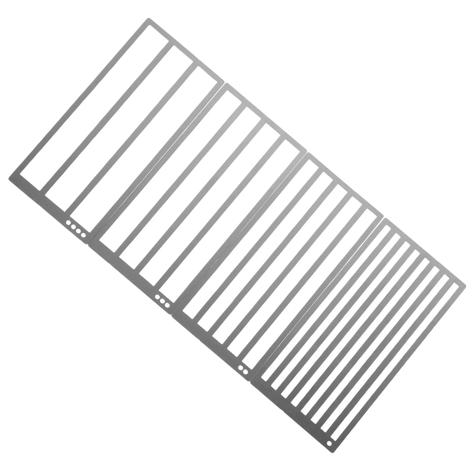 

4pcs Diamond Art Ruler Stainless Steel Nano-Coated Precision Drill Alignment Tool For 5D Grid Diy Painting Crafts Straight Edge