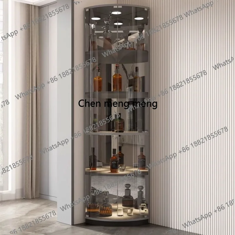 

Light Luxury Wine Cabinet Household Living Room Corner Glass Wine Cabinet Triangular Creative Bar Furniture Barschrank