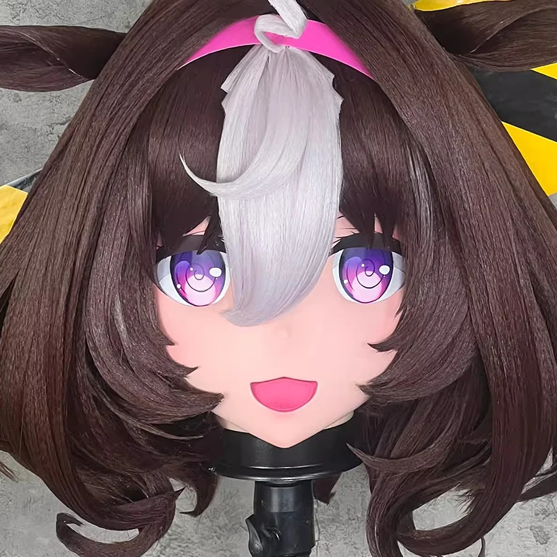 Lucchetto per fascia completaFatto a mano Personalizza bambola personaggio dei cartoni animati Kig Cosplay Kigurumi Maschera Maschere Kigurumi anime giapponesi in resina