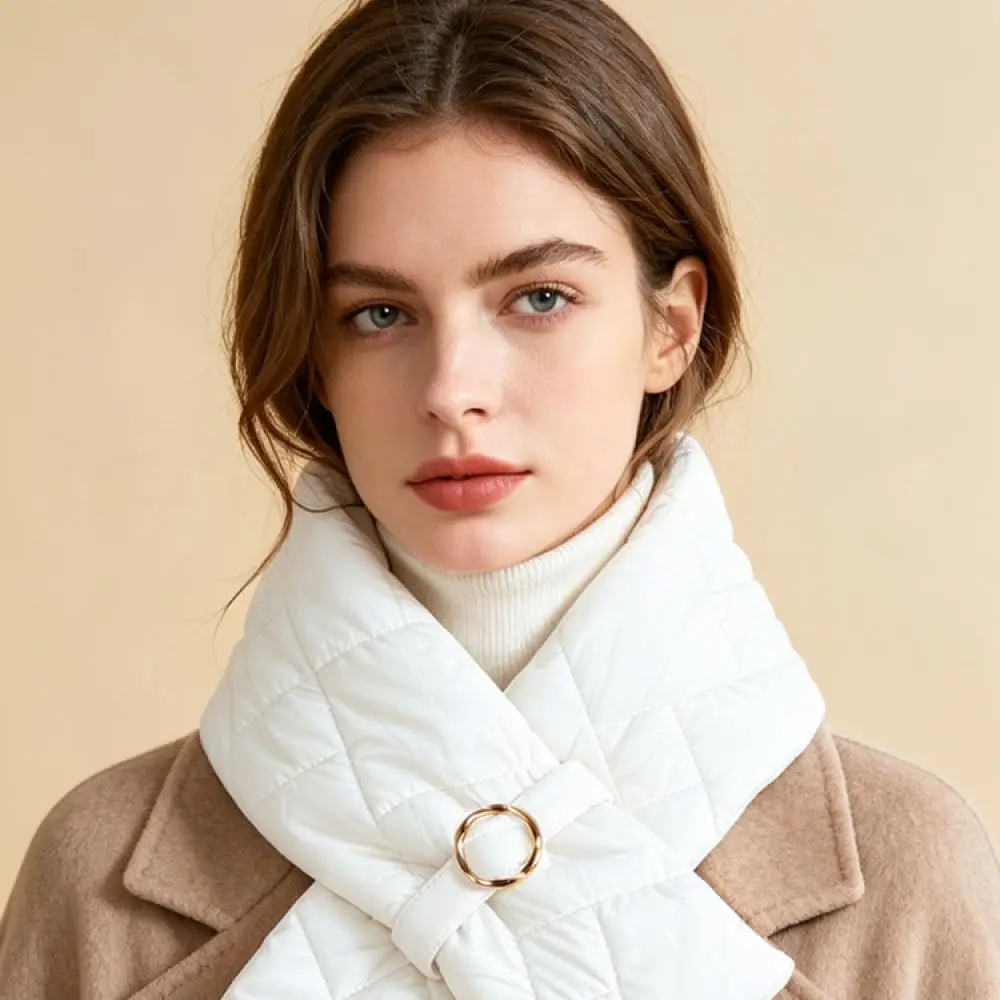 Winter Fashion Cross Scarf Women Thick Neck Warmer Korean Sweet Style Soft Knit Windproof Accessory For JINGHAOY Outdoor Wear