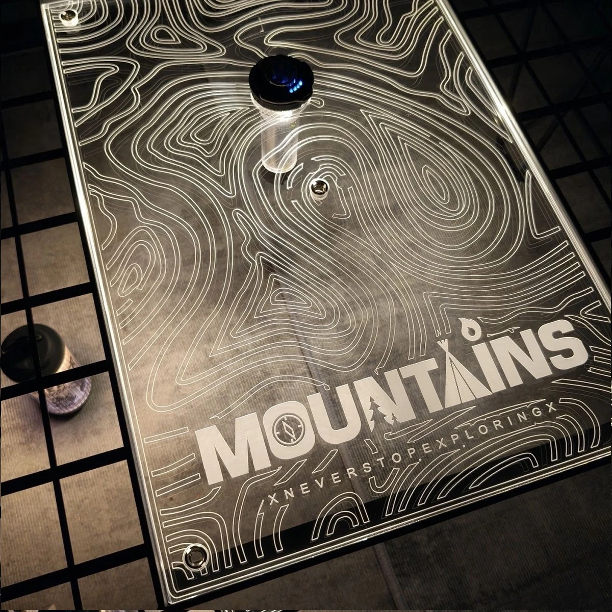 Outdoor IGT Multifunctional Unit Board Camping Atmosphere Table Board Camping Transparent Acrylic Luminous Board