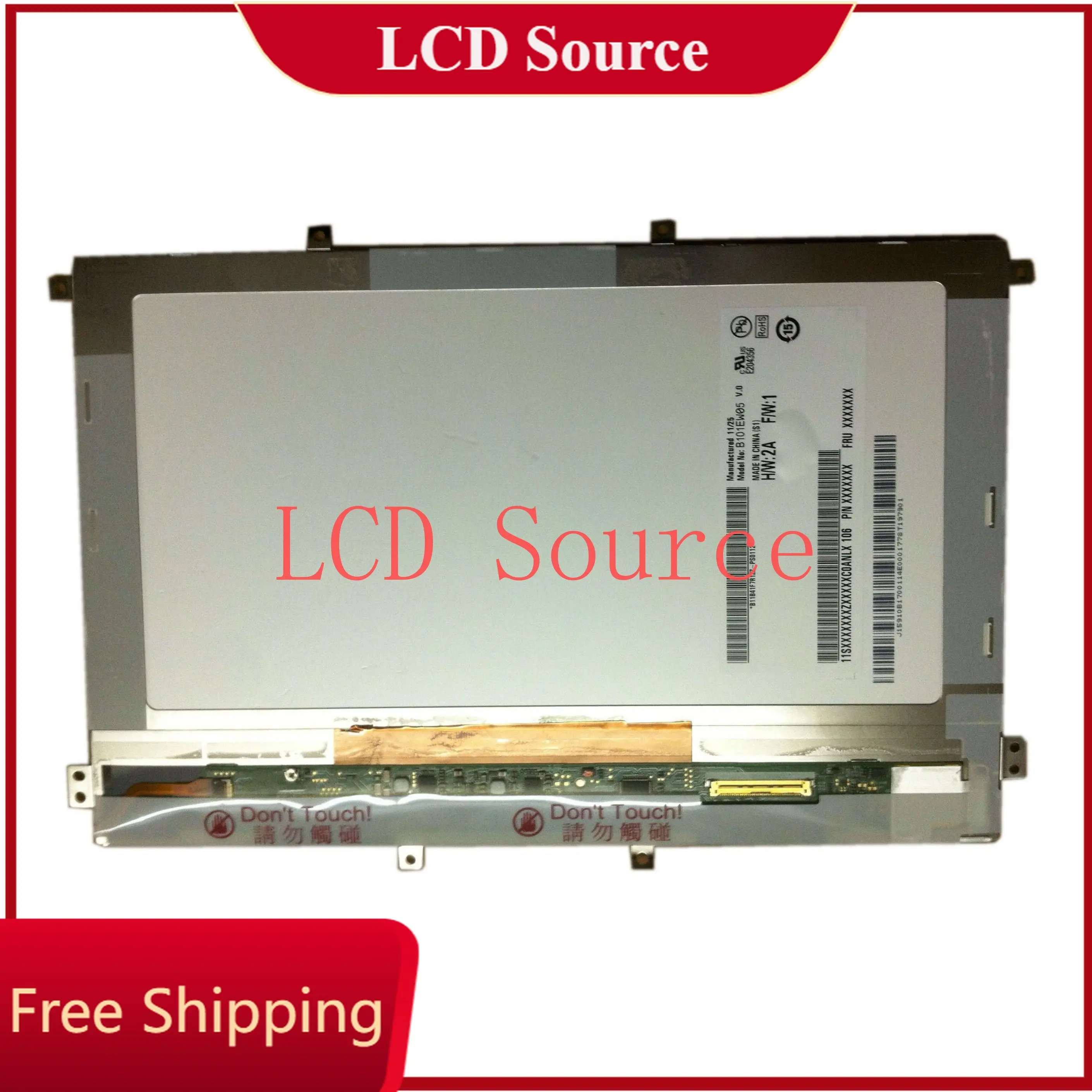 b101ew05-v0-フィット-hsd101pww1-a00-lp101wx1-sln1-8-ブラケット付き-1280x800-lvds-40-ピン-lcd-101-インチ