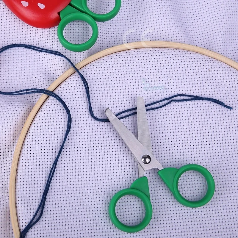 Fniiva 1 قطعة مقص الأطفال الفاكهة على شكل مقص السلامة للأطفال DIY بها بنفسك اليدوية ورق الحرف أداة القطع #5