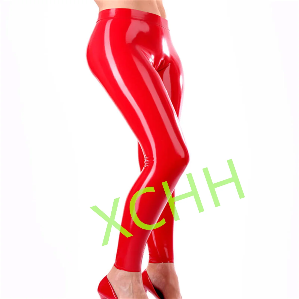 Women Latex Pants Rubber Trousers Cosplay Costume Support Custom Made Club Wear