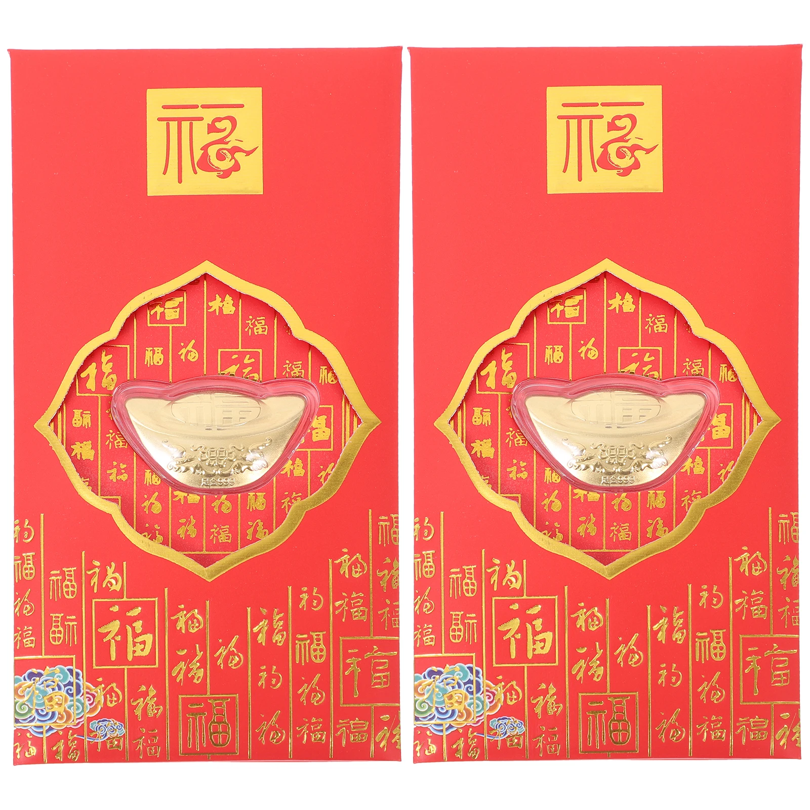 

2 шт. Yuanbao красный конверт конверты для денег детская бумага лунный новогодний пакет китайский счастливый кот