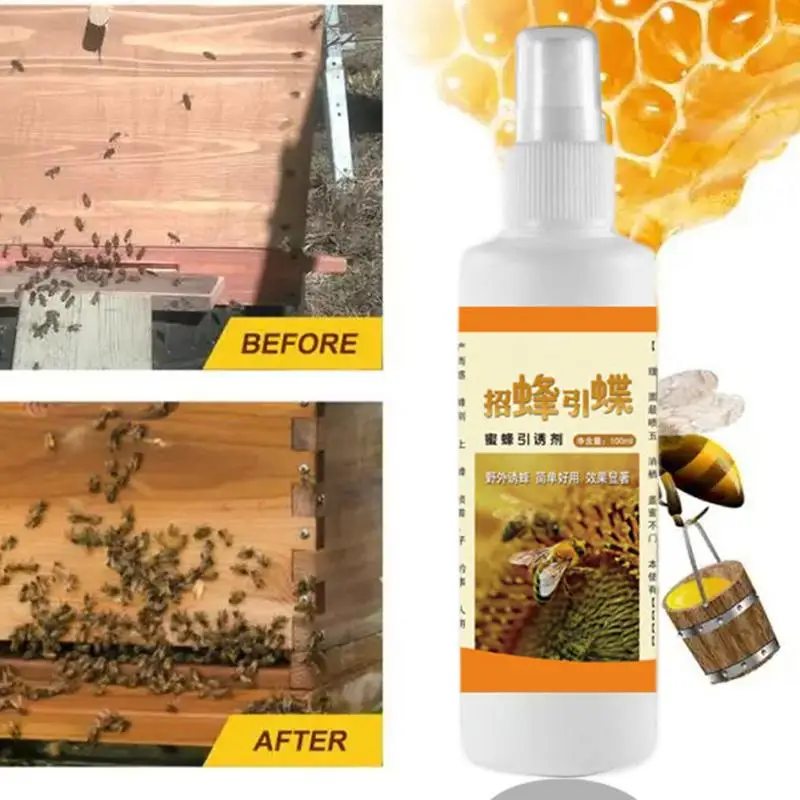 

Attractor Spray For Bee Garden Bee Attracting Spray For Beekeeping Effective Lightweight Supplies For Beekeepers Use In Gardens