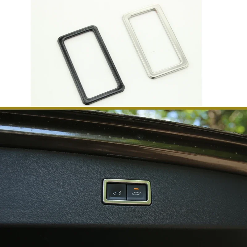 Decorative Sticker for Switch of Trunk Rear Storage Box for Volkswagen Tiguan L 2017-2022 Car Accessories