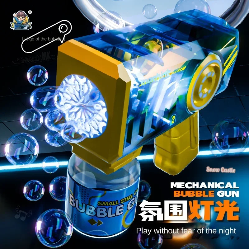 Elektrisch mechanisch pistoolspeelgoed Handheld Eén uitwerping Elektrische kinderbubbel Outdoor Party voor kinderen