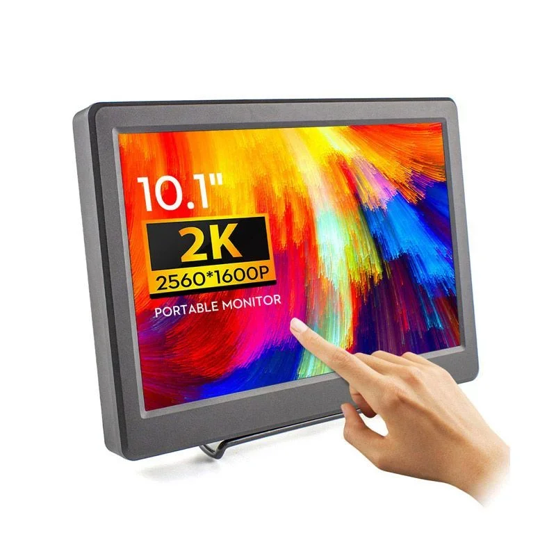 Hot Sale SQ101T 10.1inch Potable Monitor 2K IPS Touch Screen 2560x1600 Display VGA interface for Raspberry Pi PS4 XBOX Windows