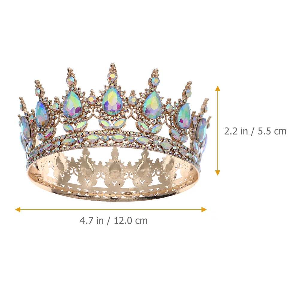 

Retro Wedding Rhinestone Crown Rhinestone Hair Accessories Bridal Headband Hair Accessories for Brides Birthday Elegant Hollow