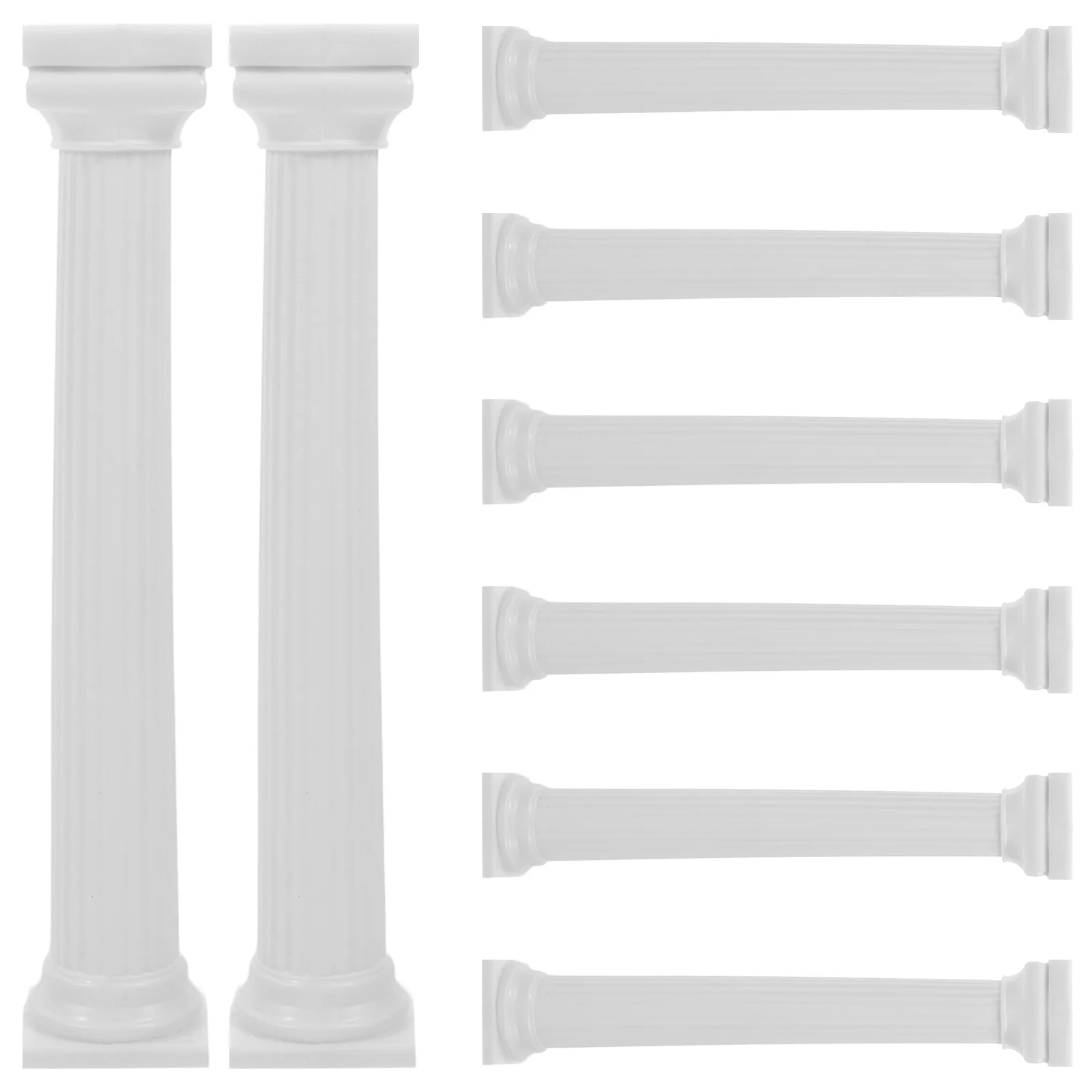 

8pcs Cake Support Rods Roman Column Pillars For Tiered Cakes Plastic Cake Display Stand Wedding Birthday Anniversary Decor