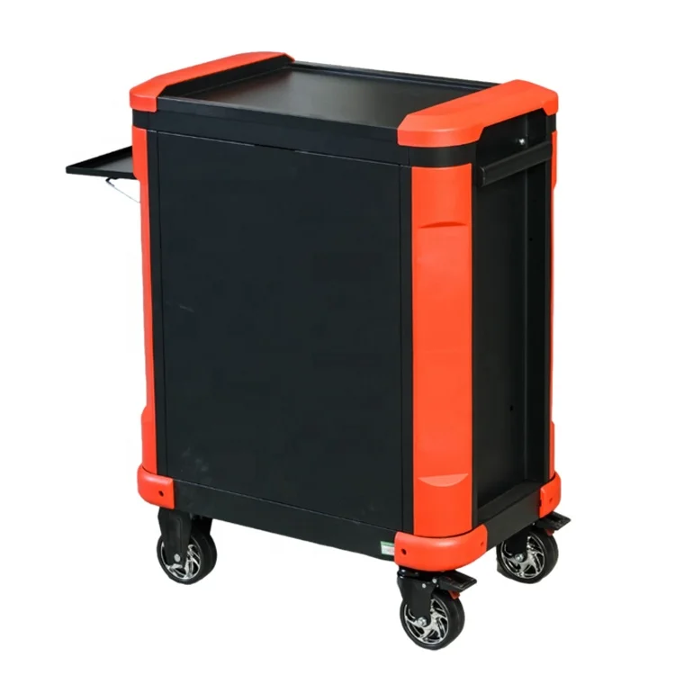 for·5 Drawers Black and Red  Metal Tool Cabinet Trolley Toolbox Cart Workshop Storage Tool Chest#