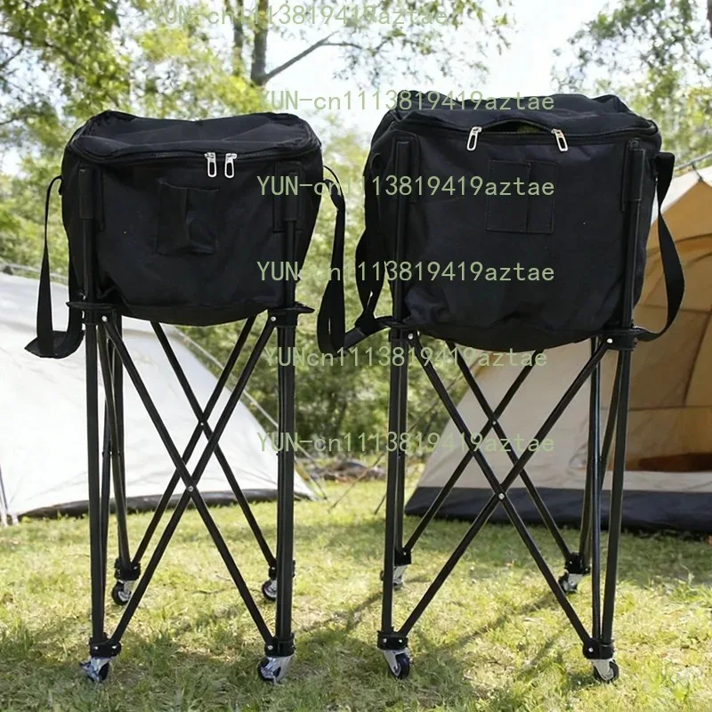 Portable Large Capacity Tennis Ball Cart  Picnic Ball Basket Collection Frame Picnic Ball Bag Tennis Equipment Accessories