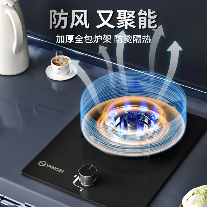 ฝาครอบแก๊สเตาเดี่ยว ก๊าซเหลว ก๊าซธรรมชาติ เดสก์ท็อปฝังพิเศษ ทอดพลังงานไฟรุนแรง