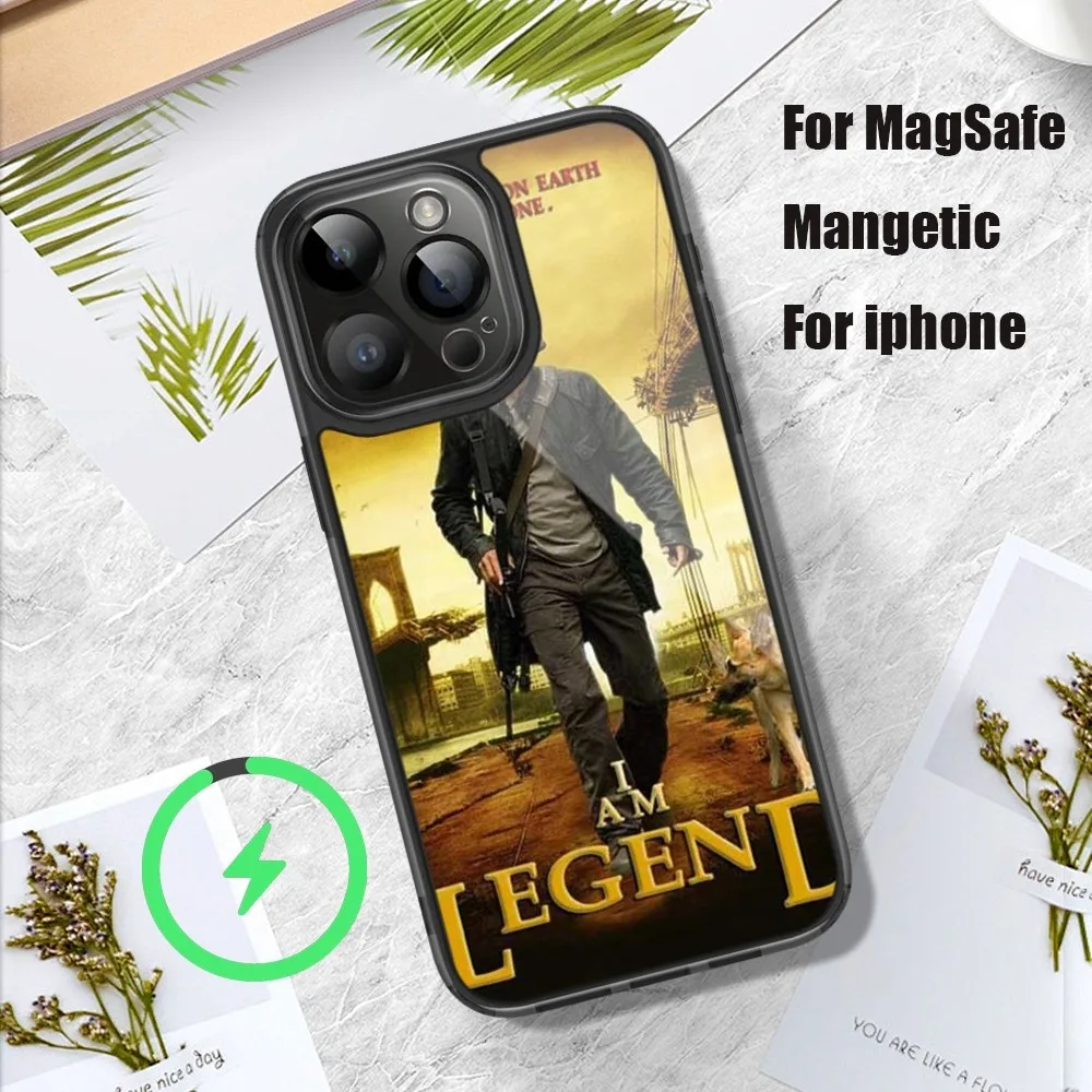 I A-Am Legend Movie Phone Case For iPhone 11 12 13 14 15 Pro Max Plus Mini Magsafe Magnetic Wireless Charging Shell