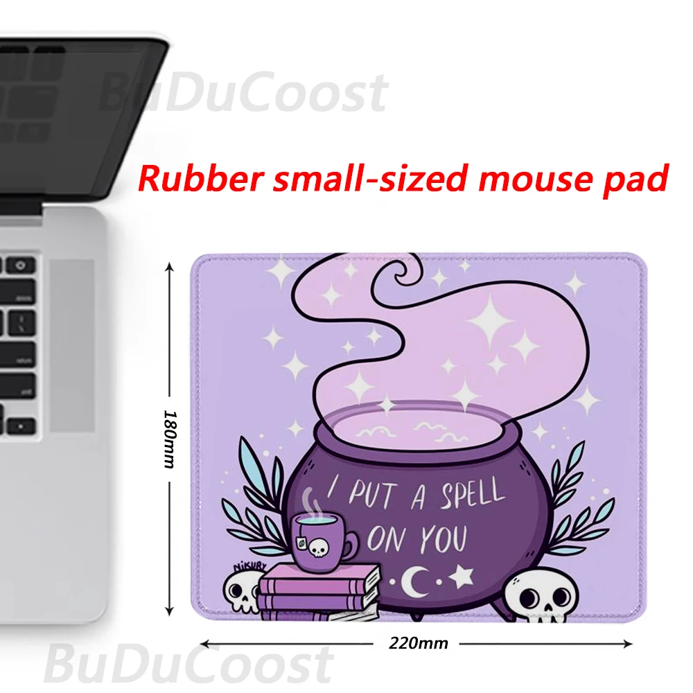 

Pastel Witch Desk Mats Cute Kawaii Purple lovely Mouse pad Witchy Gaming Deskmat Multi Sized Lavender Cottagecore Goth Mouse Pad