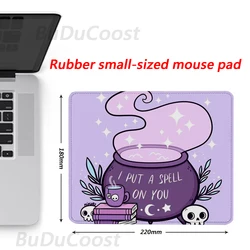 Pastel Witch Desk Mats Cute Kawaii Purple lovely Mouse pad Witchy Gaming Deskmat Multi Sized Lavender Cottagecore Goth Mouse Pad