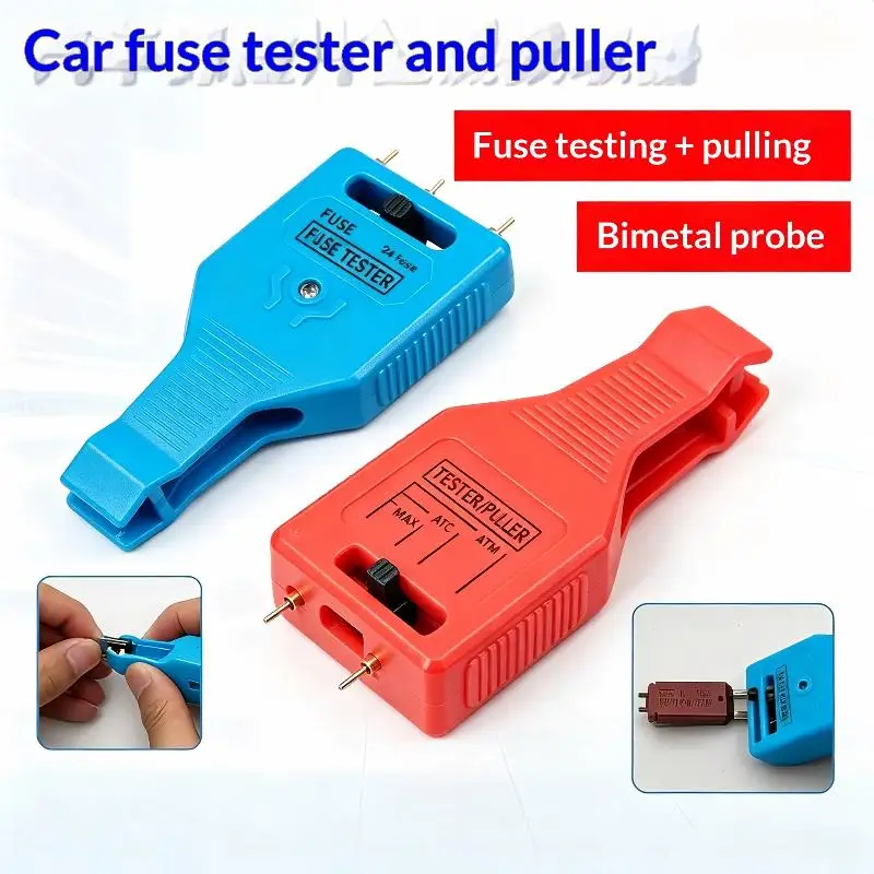 Professional Car Fuse Tester & Puller Kit Universal Auto Fuse Checker Removal Tool for DIY Mechanics Vehicle Repair
