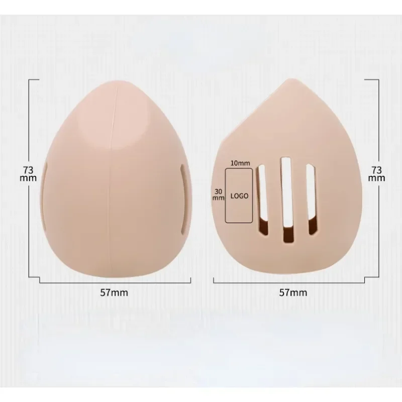 Boîte de rangement en silicone pour œufs de beauté, anti-poussière, respirant, bouffée de poudre, sac de rangement, nouveaux accessoires d'outils de beauté