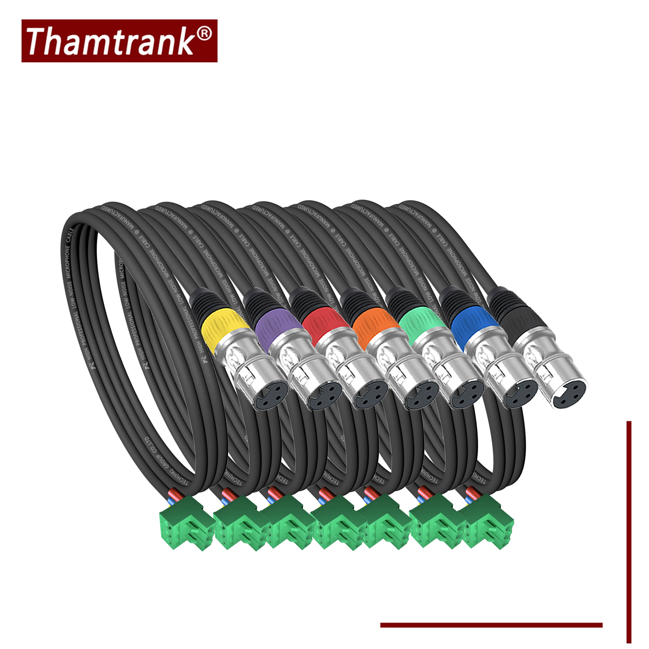 1PC 3Pin PCB Screw Terminal Header to XLR M/FWire XLR to Phoenix Converter Cable low Noise Microphone Cord for Speaker Processor