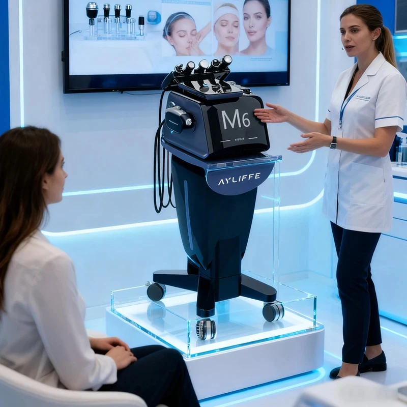 M6 Hydro Dermabrasion Machine Hydrodermabrasion Facial Care Machine Skin Whitening Facial Cleansing Wrinkle Removal Machine