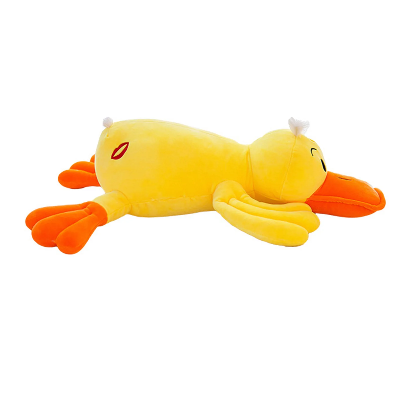 Cute Lying Yellow Duck Plush Toy Stuffed Pillow Creative Cute Simulation Stuffed Toy for Children Girls Gift Decoration