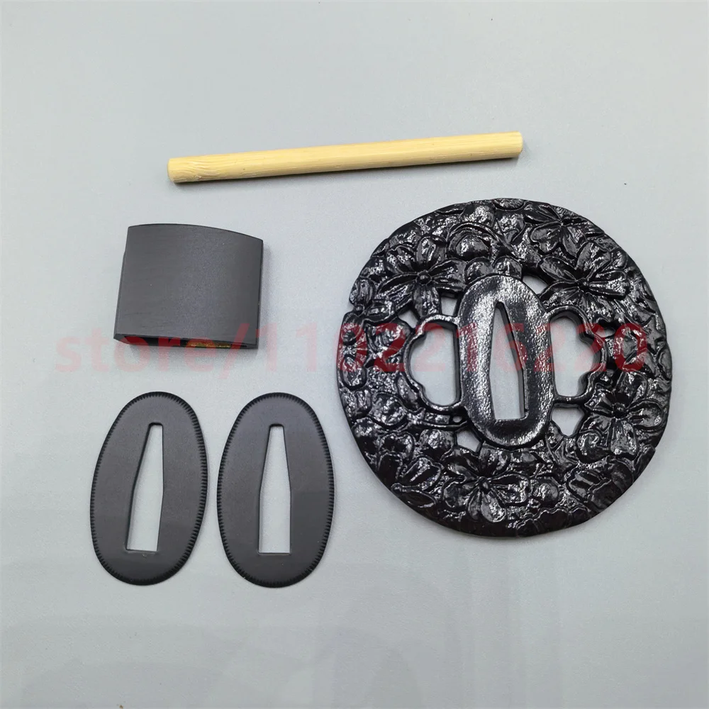 Alloy Tsuba Handguard Guard Brass Habaki Seppa For Real Japanese Japan Samurai Katana Sword Fittings Accessory Parts Nice