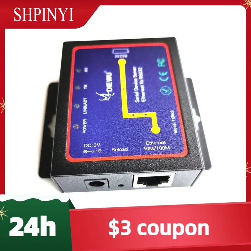 serial device server RJ45 to RS232 Ethernet To RS232 TCP/IP Server Module communication converter