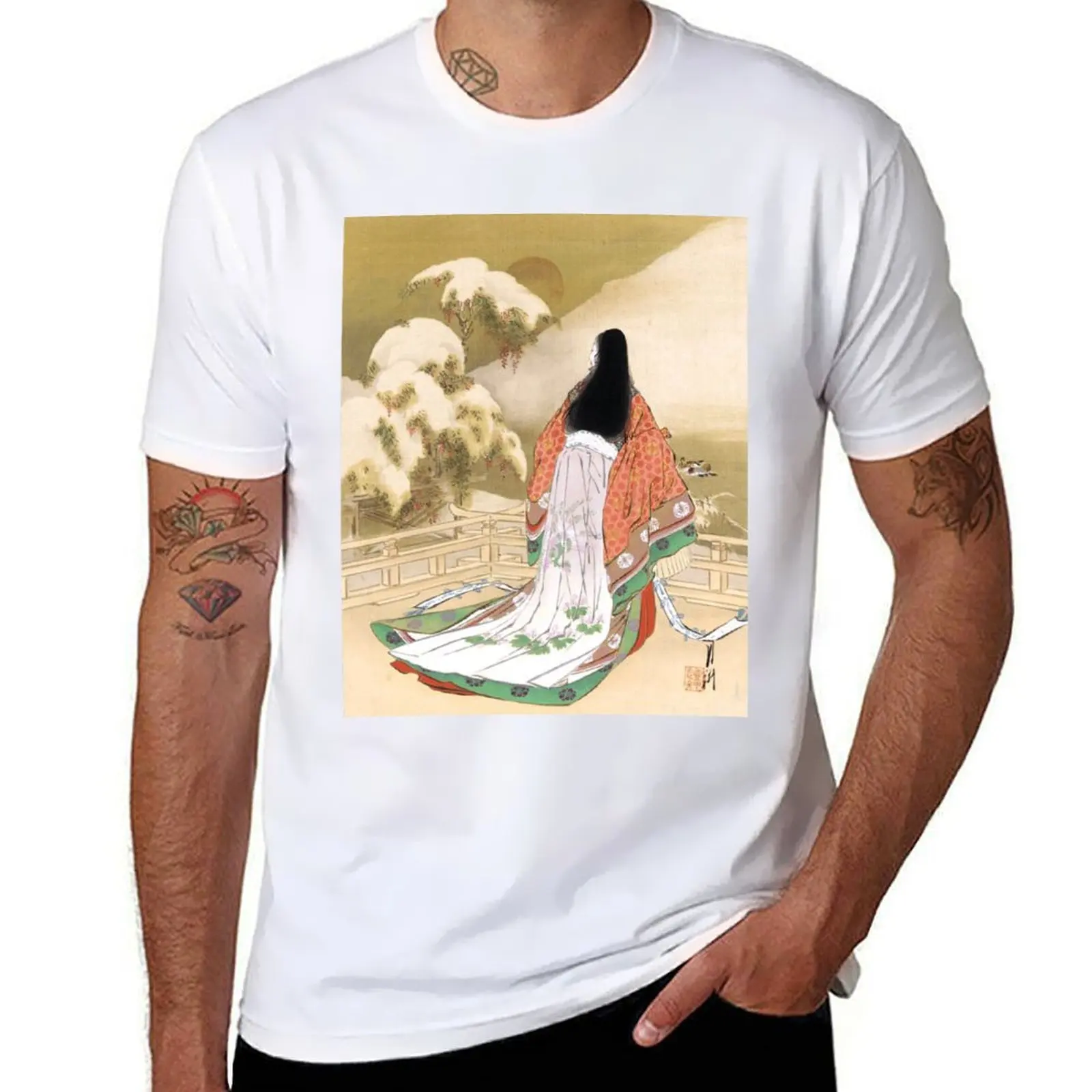 

Vintage Ukiyo-e Poster by Ogata Gekko T-Shirt funny t shirts dark humor t shirt custom print T-Shirt