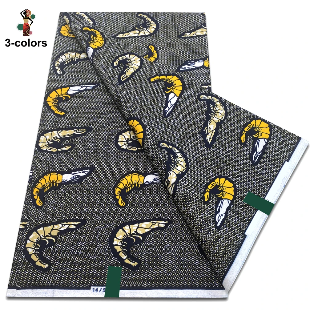 Veritable Wax Guaranteed Real Wax Print Fabric Dutch Loincloth African Fabric 100% Cotton 6 Yards