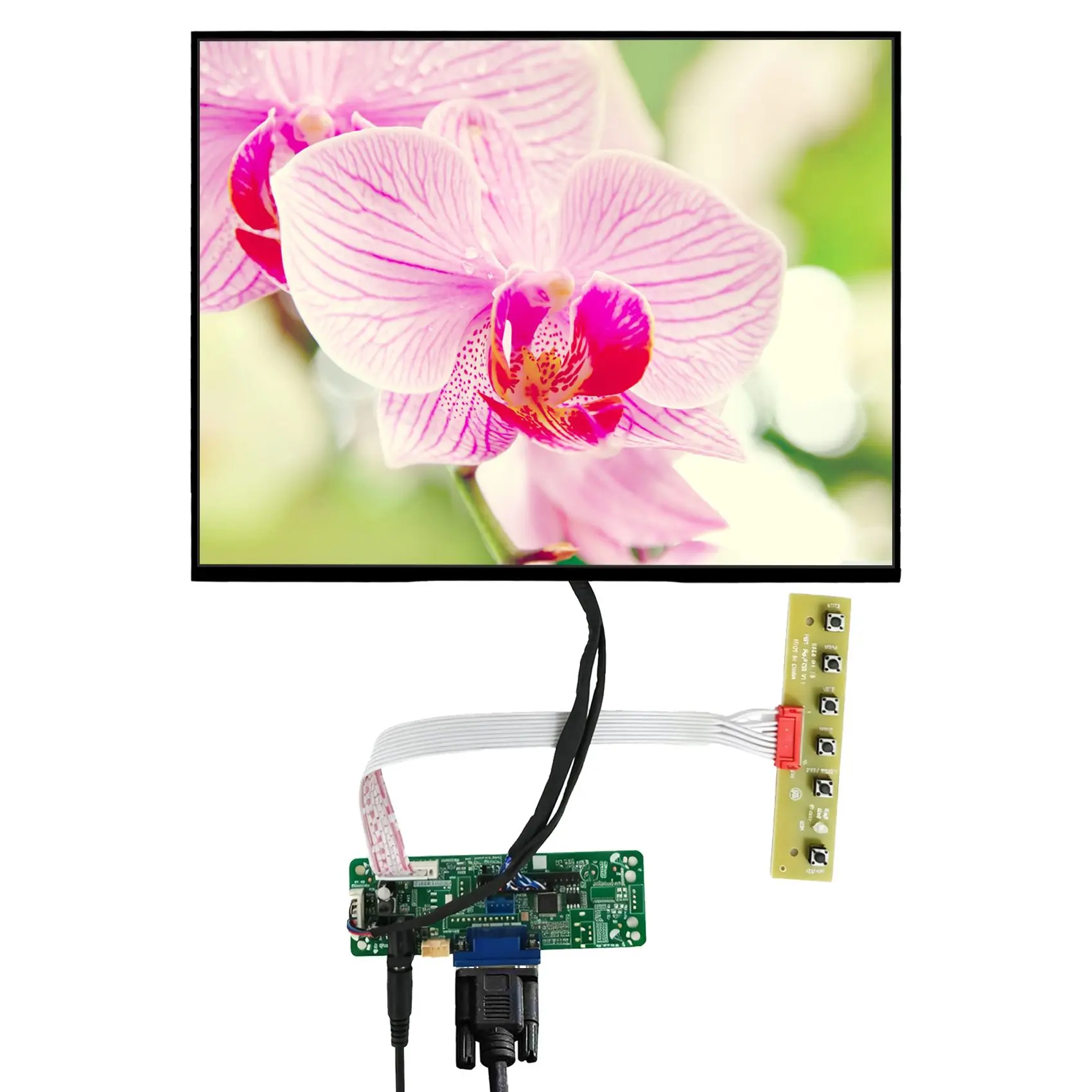 12.1inch VS121GH-L01 1024X768 IPS LCD Screen with LCD Controller Board Kits
