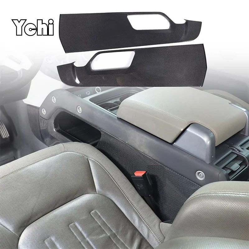 

Real Carbon Fiber For Land Rover Defender 110 2020-2025 Car Center Console Armrest Side Decorative Panel Sticker Car Accessories