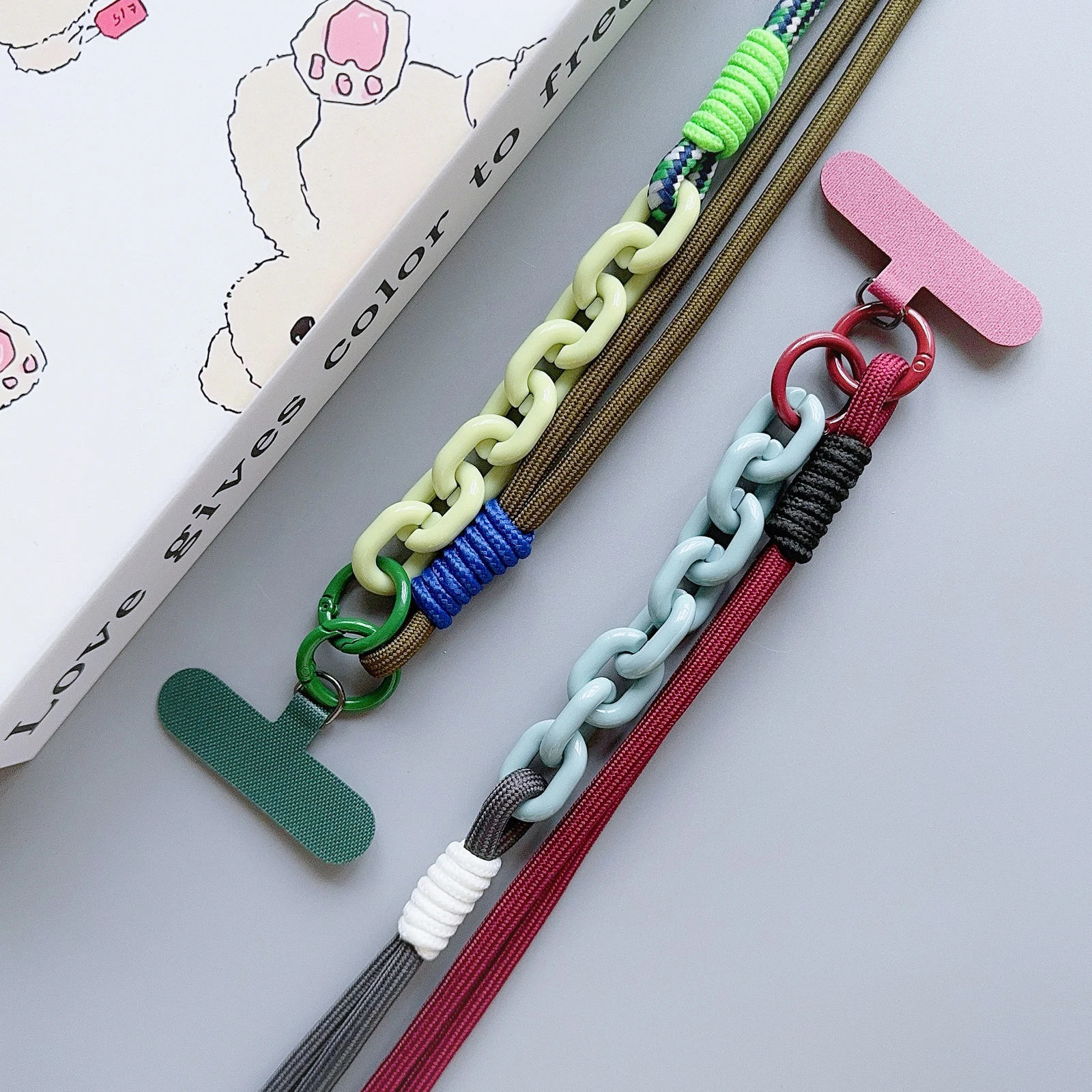 New Fashion Trend Diagonal Long Rope Mobile Phone Universal Lanyard Shoulder Strap Lanyard Neck Multi-Functional Anti-Loss Rope